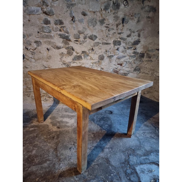 Vintage French Baker's Worktable in Chestnut, 1960s For Sale - Image 9 of 18