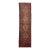 Vintage Turkish Anatolian Wool Runner Rug With Diamond Medallions in Espresso, Terracotta & Navy For Sale