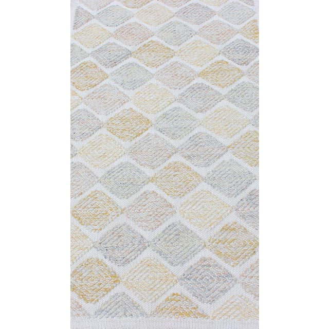 Keivan Woven Arts All-Over Diamond Scandinavian Flat-Weave Rug With Texture. Keivan Woven Arts / rug /RJK-23000-DIAMOND,...