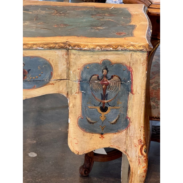 Blue 19th Century Venetian Desk For Sale - Image 8 of 12