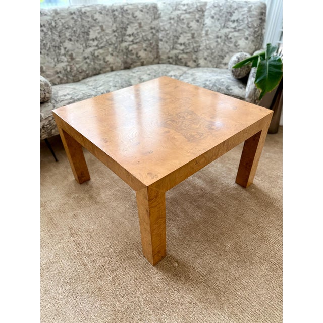 Wood 1970s Burlwood Cocktail Table For Sale - Image 7 of 8
