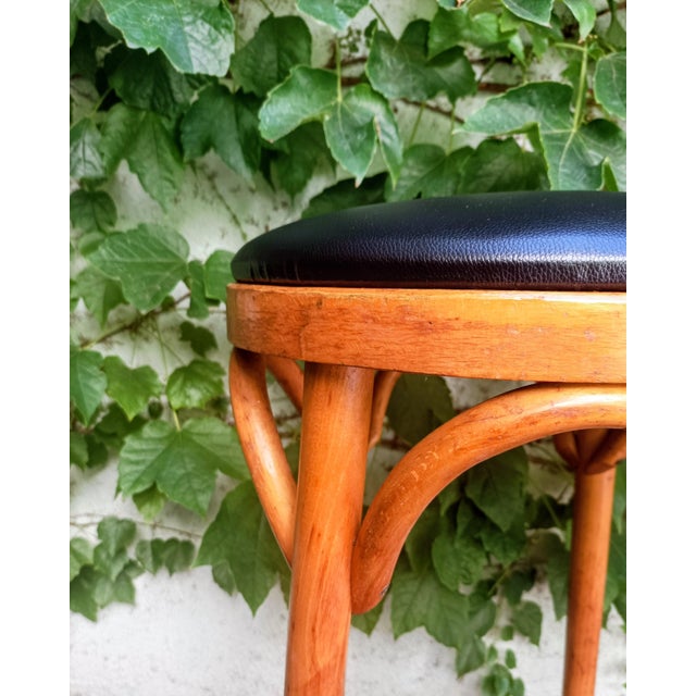 Vintage Bentwood Bar Stools, 1950s, Set of 2 For Sale - Image 4 of 8