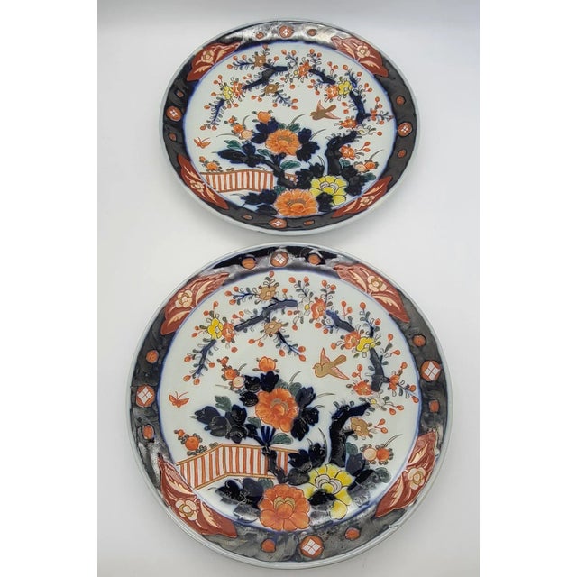 Antique 20th Century Imari Japonisme Charger Plates - A Pair For Sale - Image 4 of 13