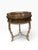 Neoclassical Regency Style Round Mahogany Accent Table With Brass Gallery & Compass Star Top For Sale - Image 3 of 11
