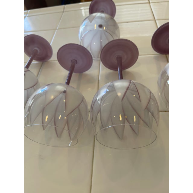 Dorothy Thorpe 1970s Dorothy Thorpe Wine Glasses Goblets - 5pcs For Sale - Image 4 of 5