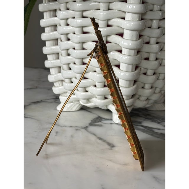 Antique Napoleon Miniature Portrait in Empire Style Ormolu Frame, Signed For Sale - Image 18 of 18