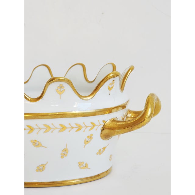 Ceramic Chelsea House Sevre Style Porcelain Cachepot For Sale - Image 7 of 14