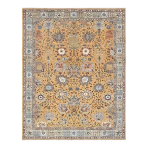 Hand Knotted Oushak Rug. 8'10" X 11'05"