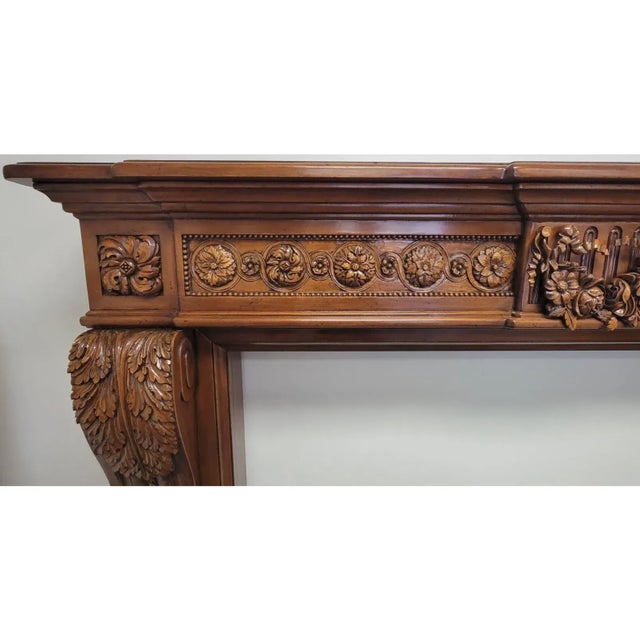 French Louis XVI Style Hand-Carved Limewood Fireplace Mantel — Handcrafted in Italy Introduce an exquisite Louis XVI–style...