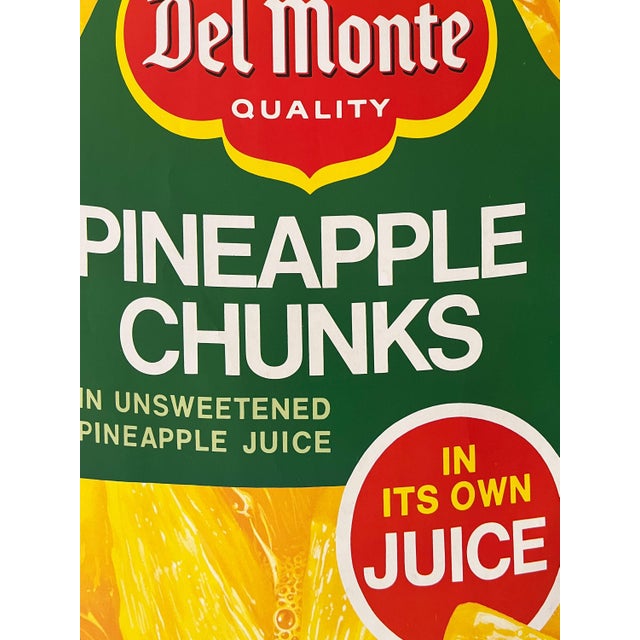 Mid-Century Modern 1960s Original Lithograph Del Monte "Pineapple Chunks I" For Sale - Image 3 of 10
