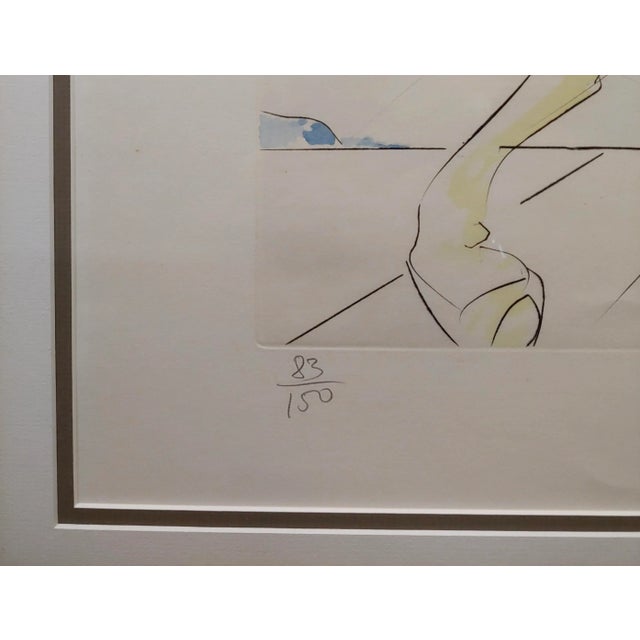 1960s Salvador Dali - the Black Knight - Color Etching For Sale - Image 5 of 9