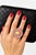 Gemstone Bochic “Orient” Vintage South Sea Pearl & Pink Sapphire Ring Set 18K Gold & Silver For Sale - Image 7 of 7