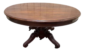 Napoleon III Oval Mahogany Dining Table