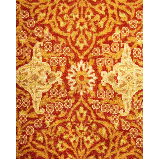 Traditional Mogul, One-of-a-Kind Hand-Knotted Area Rug - Orange, 10' 10" x 15' 3" For Sale - Image 3 of 8