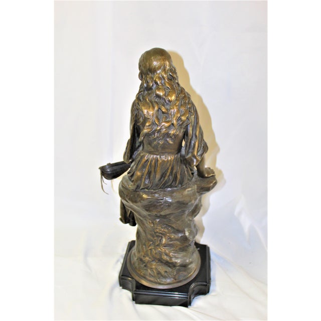 19 Th century Lady Bronze with mandolin Signed For Sale - Image 13 of 18