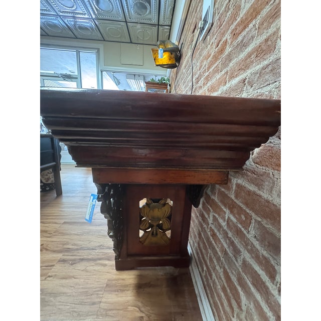 Chinese Chinese Carved Red Lacquer Qiaotouan Altar Console Table, Circa 1900 For Sale - Image 3 of 10