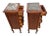 Wood Antique Pair of French Nightstands Bedside Tables Five Hand Carved Drawers For Sale - Image 7 of 13