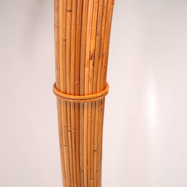 Palmtree Floor Lamp in Rattan For Sale - Image 18 of 18