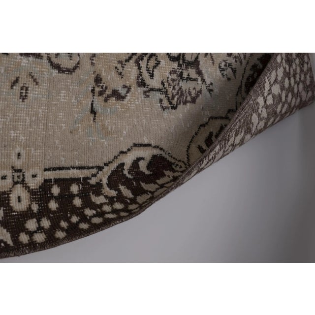 Vintage Distressed Sparta Rug With Floral Border 5'5'' X 9'2'' For Sale - Image 9 of 11