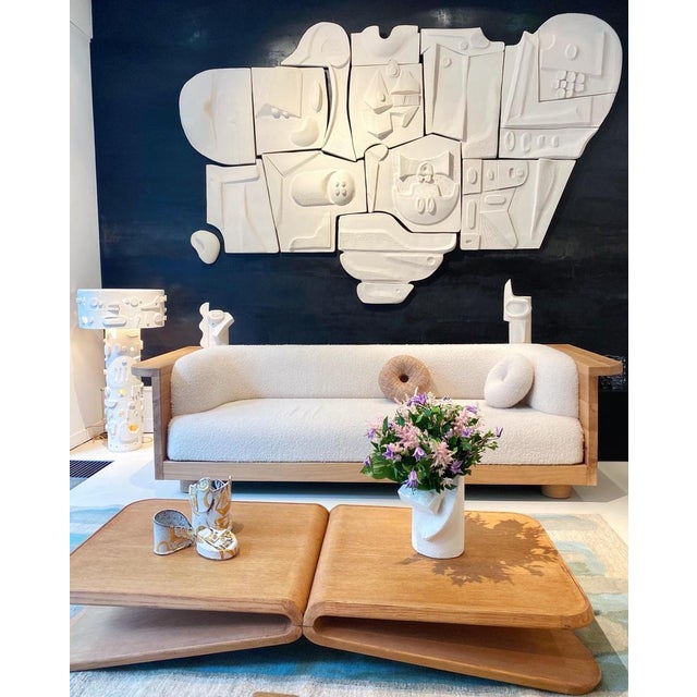 Outdoor palm spring mural by olivia cognet dimensions: d 5 x w 460 x h 170 cm materials: ceramic. Each of olivia’s...