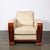 Wood Pair of Art Deco Club Chairs in Palisander & Edelman Cream Leather For Sale - Image 7 of 18