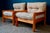 Wood Scandinavian Armchairs and Sofa, 1970s, Set of 3 For Sale - Image 7 of 18
