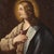 Antique Italian painting from the 18th century. Artwork oil on canvas depicting a religious subject, portrait of a Saint...