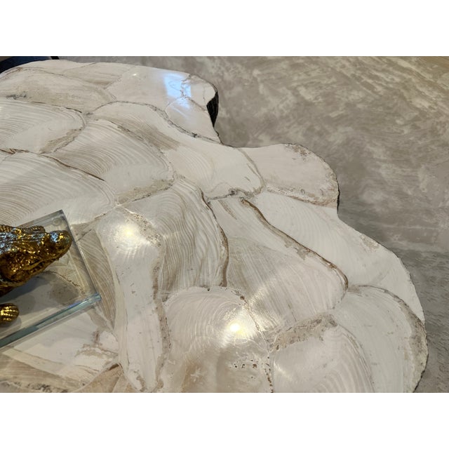 Chloe Fossil Clam Lava Coffee Table by Palecek Chairish
