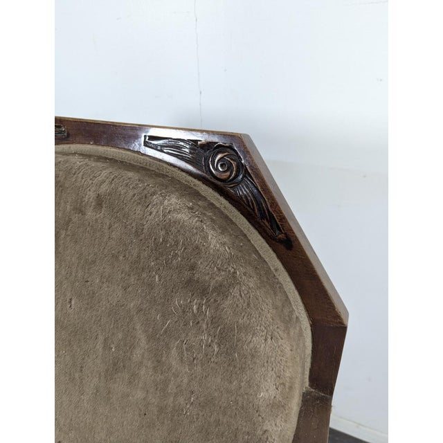 Art Deco Mahogany Lounge Chair For Sale - Image 5 of 9