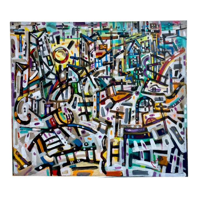 Original Modern Abstract Painting "Maiden's Dream" by C. Taylor, 2008 For Sale