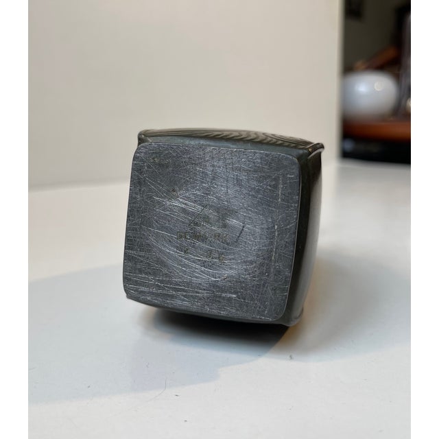 Brown Art Deco Vase in Disko Metal from Just Andersen, 1930s For Sale - Image 8 of 10