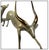 The artwork here, "Impalas Running", is a wonderful depiction of a male and female mates, that is saturated with acute...
