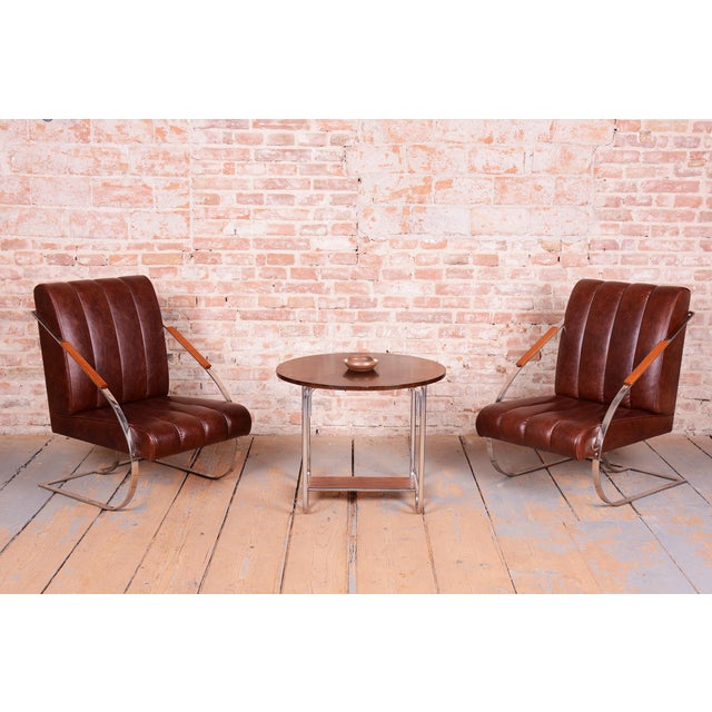 Bauhaus Chairs in Leather and Steel, 1920s, Set of 2 For Sale - Image 15 of 16