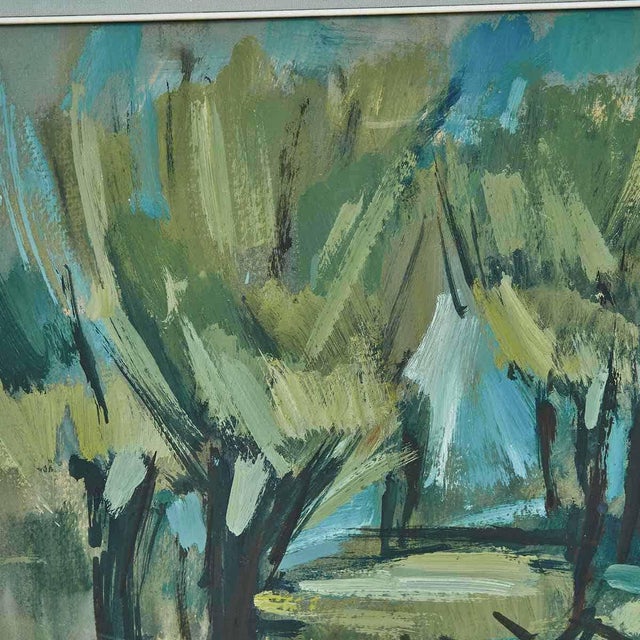 Silvan Gastone Ghigi, Abstract Landscap, Painting For Sale - Image 3 of 5
