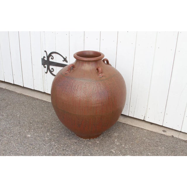 Asian Large Mayanmar Terracotta Pot For Sale - Image 3 of 10