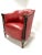 1930s 1930s Swedish Red Leather Chairs- a Pair For Sale - Image 5 of 9