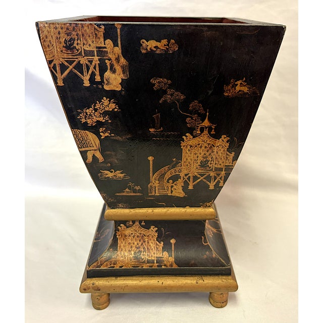 Maitland - Smith Vintage Chinoiserie Cache Pot For Sale - Image 4 of 11