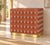 Wood Terracotta Murano Glass 90-Sphere Cabinet with Low Brass Plinth from Justfurnituress SRL For Sale - Image 7 of 9