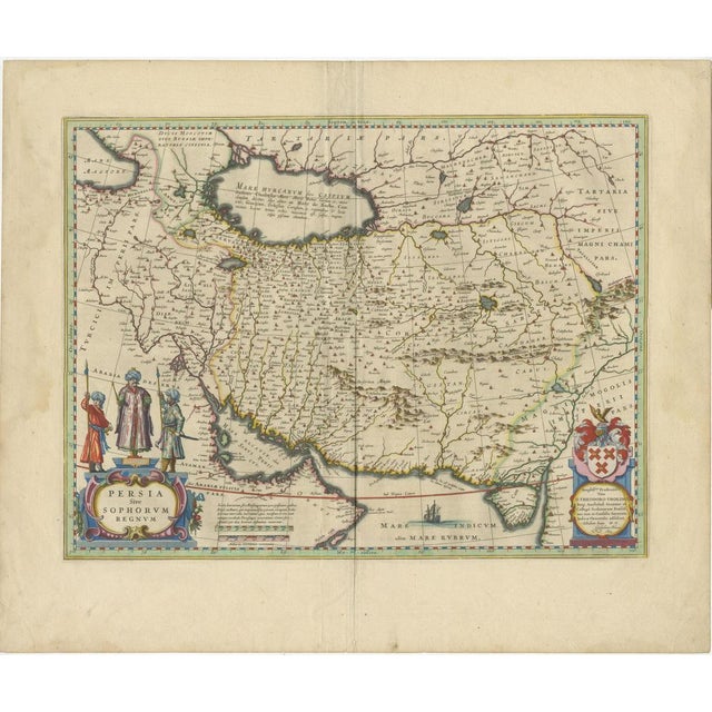 Antique Map of Persia with Dedication Cartouche For Sale - Image 6 of 6