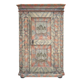 Painted Wardrobe, 1812 For Sale