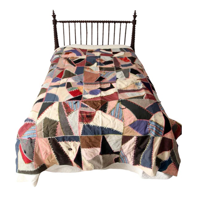 Antique Crazy Quilt For Sale
