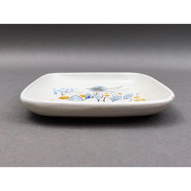 Mid-Century Modern 1975 Susana Espinosa Signed Mid-Century Modern Puerto Rico Studio Art Pottery Dish For Sale - Image 3 of 10