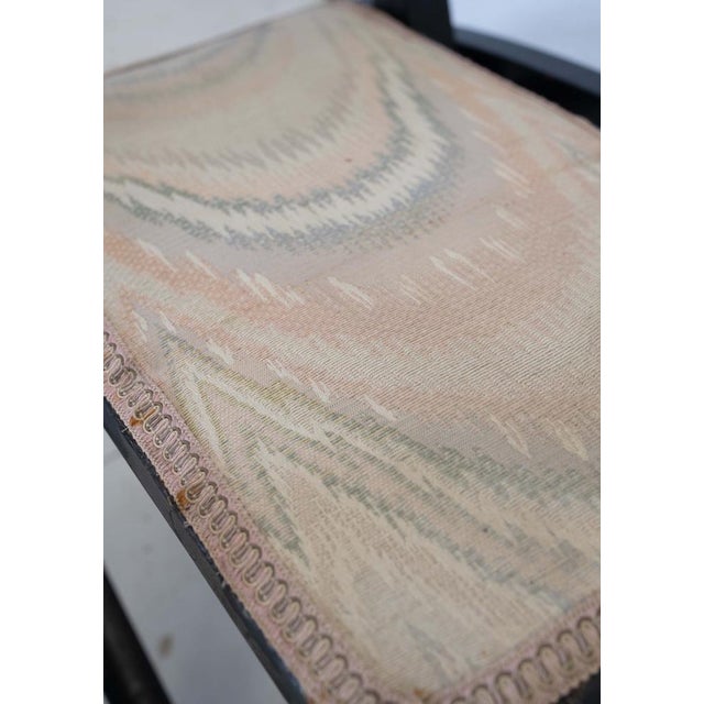 Low Arts and Crafts Japanned Folding Chair in Ebonised Walnut attributed to Edward William Godwin For Sale - Image 6 of 9