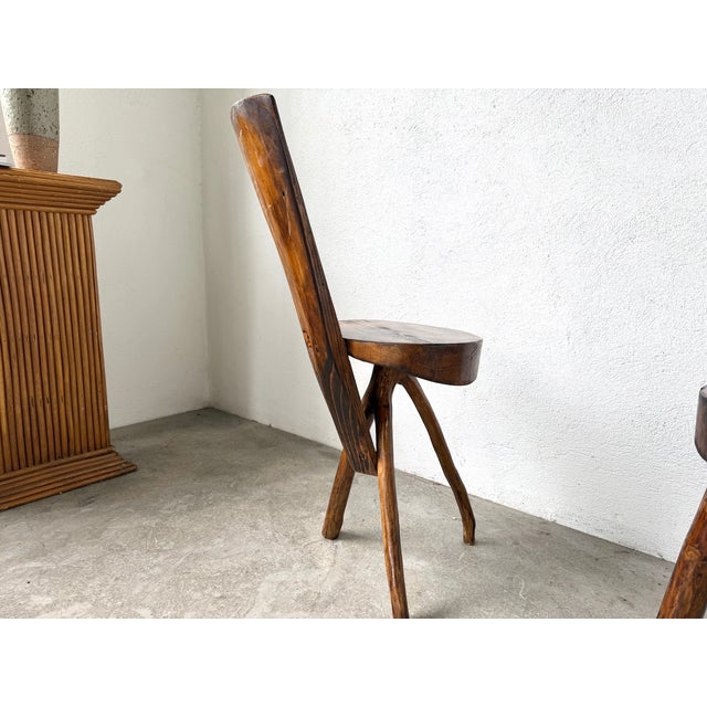 Alpine Pine Chairs, France, 1950s, Set of 3 For Sale - Image 15 of 18