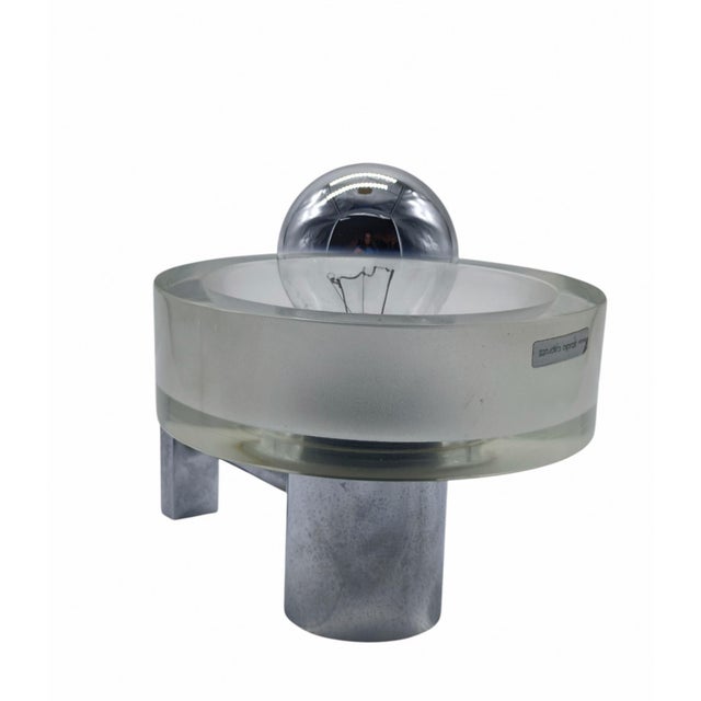 1960s White Glass Wall Lamp by Flavio Poli for Seguso, Italy, 1960s For Sale - Image 5 of 7