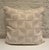 Custom-made square pillow with Turkish corners. Fabric - Pierre Frey, Salines Ecru. Insert included.