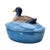Mid 20th Century Mid-Century Czechoslovakian Blue Ceramic Duck Lidded Trinket Dish For Sale - Image 5 of 18