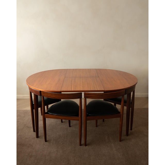 1950s Mid-Century Modern Teak Roundette Dining Set by Hans Olsen for Frem Røjle, 1950s, Set of 5 For Sale - Image 5 of 18