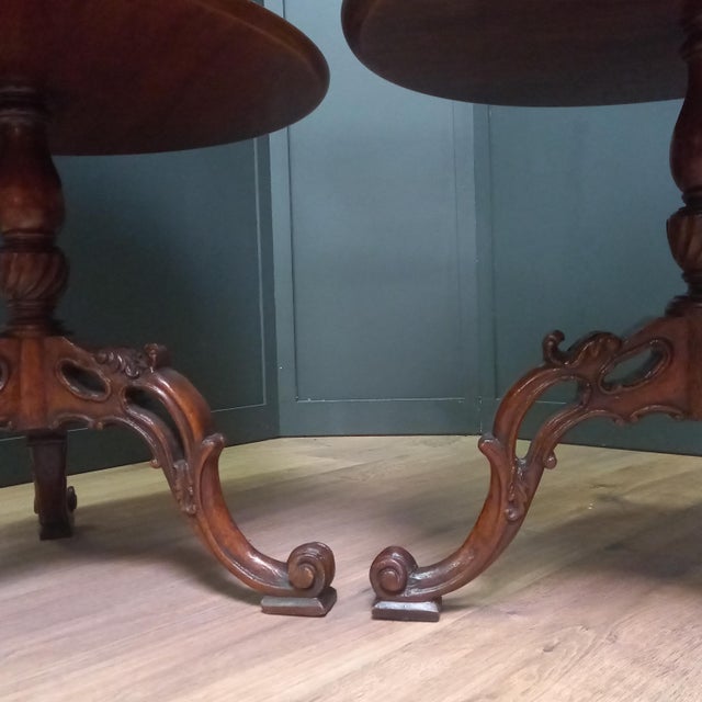 Wood English 18th-Century Tripod Dumb Waiter Etagère For Sale - Image 7 of 18