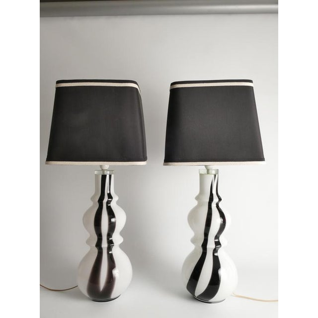 Art Glass Table Lamps, 1960s, Set of 2 For Sale - Image 15 of 16
